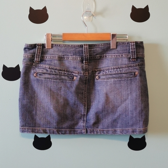 DENIM Miniskirt Faded 13 - Picture 3 of 6
